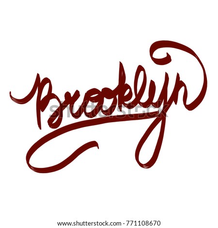 Handwritten Name Brooklyn Stock Illustration 771108670 ...