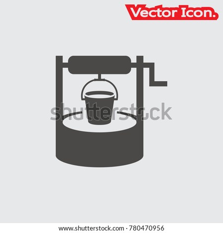 Water Well Icon Isolated Sign Symbol Stock Vector 780470956 - Shutterstock