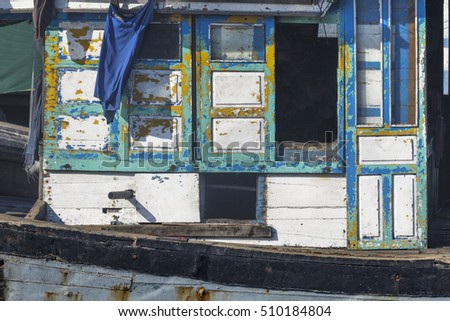 Boat windows, Quy Nhon, Vietnam