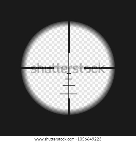 Sniper Sight Measurement Marks Rifler Scope Stock Vector 1056649223 ...