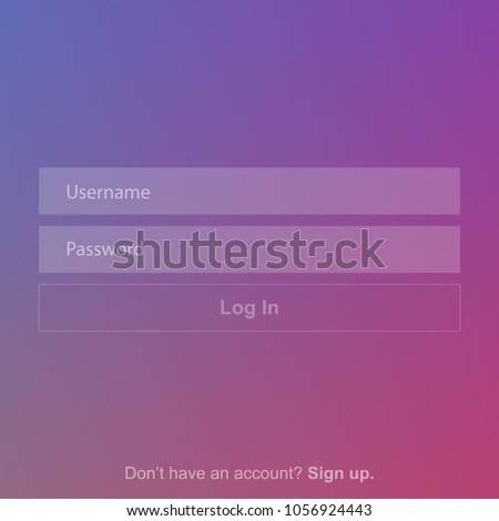 Instagram login page