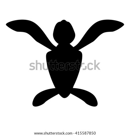 Download Baby Turtle Silhouette Vector Illustration Stock Vector ...