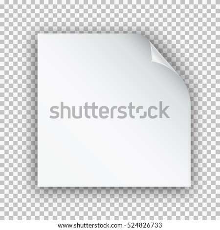 silver page curl corner on blank stock vector 524826733 shutterstock blank sheet of paper