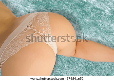 nice ass. Sexy women in cotton underwear with perfect curves. Beauty with attractive lace lingerie buttocks. Female ass in lingerie. nudity. XXX