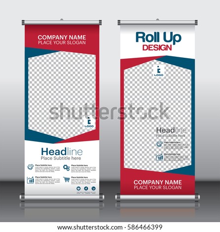 Roll Brochure Flyer Banner Design Template Stock Vector 