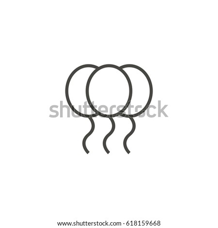 Flying Balloon Outline Stock Images, Royalty-Free Images & Vectors