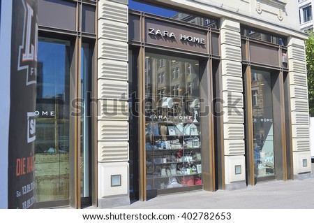FRANKFURT,GERMANY-APRIL 07: Shop and the logo of the brand "Zara Home" on April 07,2016 in Frankfurt,Germany.