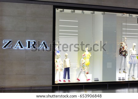 LITHUANIA-MAY 18: ZARA fashion store on May 18,2017 in Lithuania.