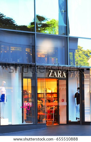 MAINZ,GERMANY-JUNE 06:ZARA fashion store on June 06,2017 in Mainz,Germany.