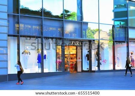 MAINZ,GERMANY-JUNE 06:ZARA fashion store on June 06,2017 in Mainz,Germany.