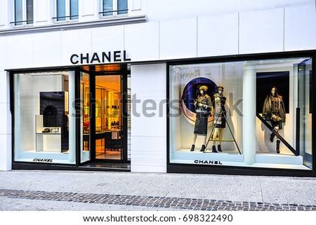 LUXEMBOURG_AUG 10: fashion store on August 10,2017 in Luxembourg.CHANEL is a French fashion company in Paris, France.