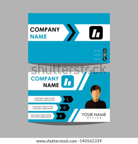 layout design template id card business stock vector 540565339