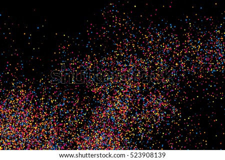 colorful explosion confetti grainy abstract multicolored stock