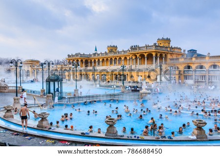 Budapest Hungary January 01 2018 Szechenyi Stock Photo (Edit Now ... Budapest Hungary January 01 2018 Szechenyi Stock Photo (Edit Now ...