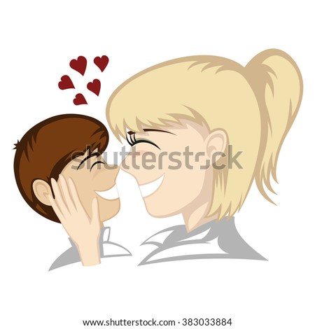 Man Woman Couple Bed Sleeping Time Stock Vector 438033940 ...