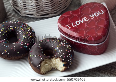 bánh rán chocolate cho Valentine hiện nay