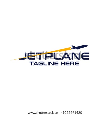 jet plane logo design stock vector royalty free 1022491420