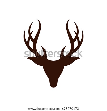 deer antlers logo template stock vector 698270173 shutterstock