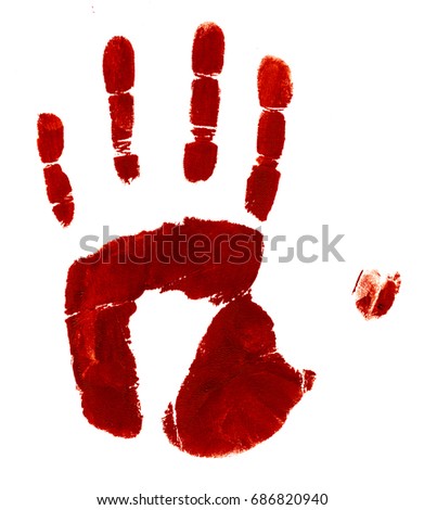 Bloody Handprint Stock Photo 723962 - Shutterstock