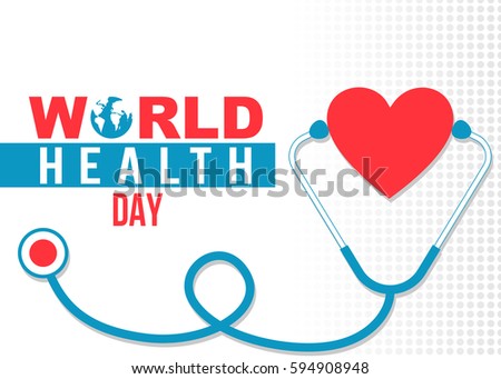 World Health Day Concept Poster Stock Vector 544113238 