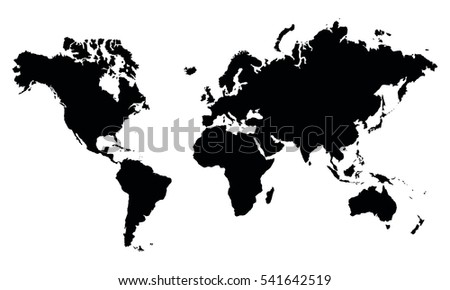 world map plain