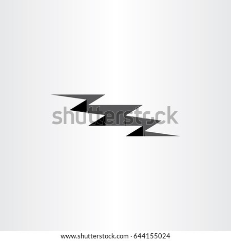 earthquake crack vector icon design