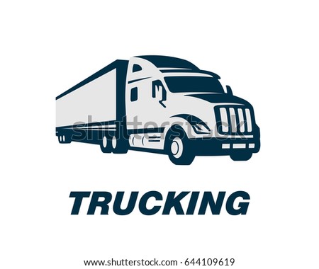 Truck Illustration Logo Template Vector Stock Vector 644109619 