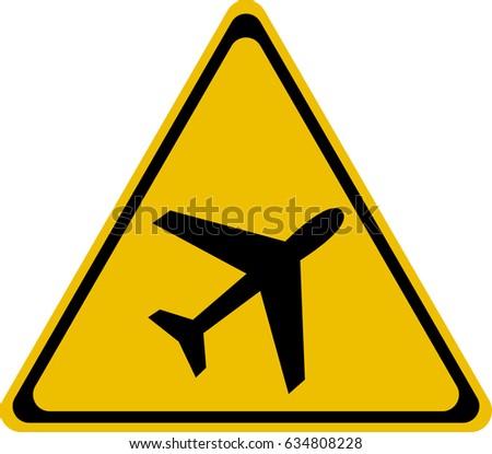 Airport Hazard Sign Stock Vector 123852280 - Shutterstock