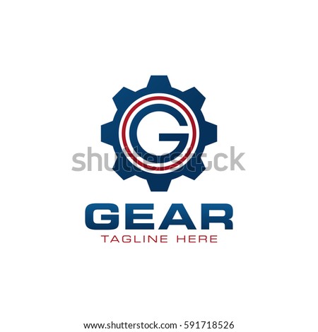 Gear Logo Design Stock Vector 591718526 - Shutterstock