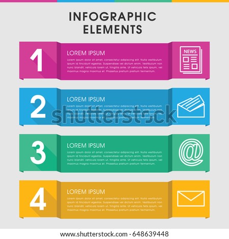 modern contour infographic template infographic design stock modern contour infographic template infographic design stock, Presentation templates