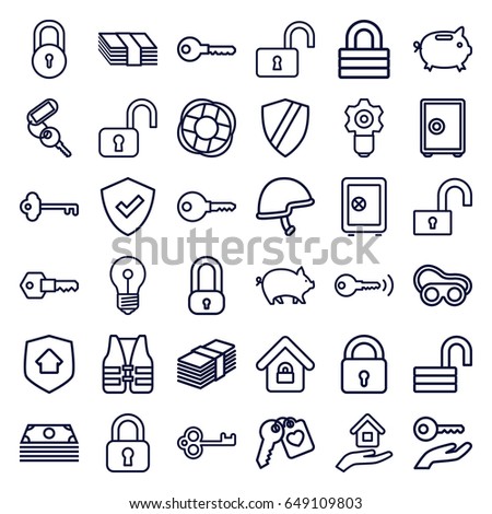 House Key Outline House Key Outline