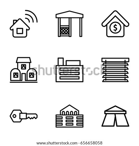 House Key Outline House Key Outline