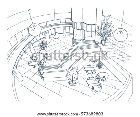 Modern Interior Shopping Center Mall Top Stock Vector HD (Royalty ... Modern Interior Shopping Center Mall Top Stock Vector HD (Royalty ...