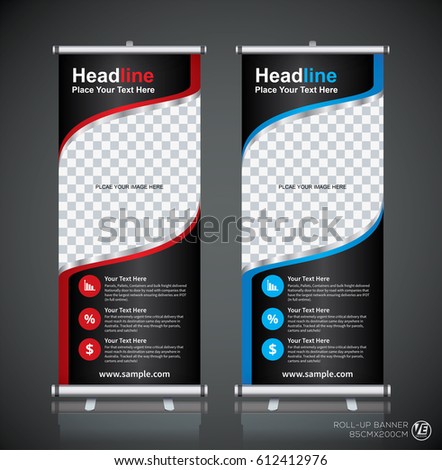 a create vector logo Brochure Banner Roll Stock Flyer Vector Template Design