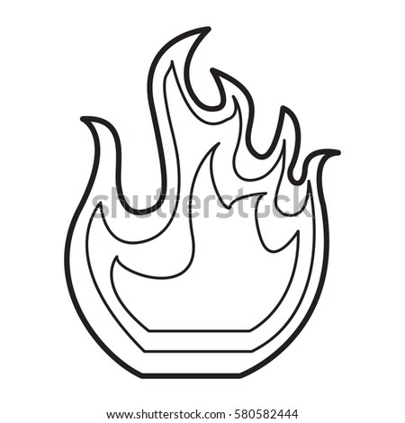 Cartoon Fire Stock Illustration 96362204 - Shutterstock