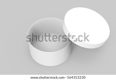 Download Two Blank Round Boxes Paper Box Stock Illustration ...
