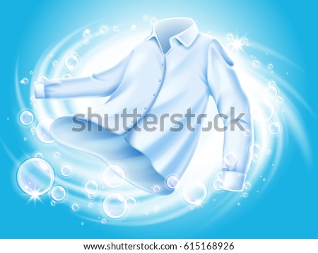 shirt t vector wash Spun Vector Water Shirt Washed Soap 615168926 White Stock