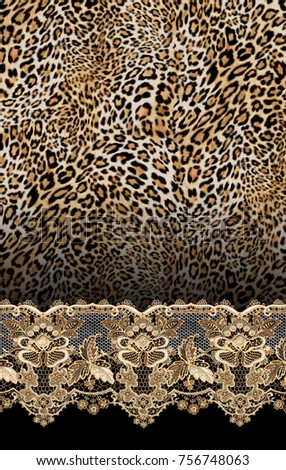 Leopard Print Border Stock Images, Royalty-Free Images & Vectors