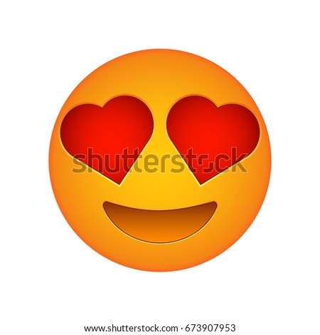 Love Emoji Face Love Emotion Icon Stock Vector 673907953 - Shutterstock