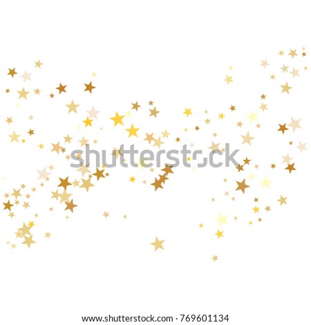 Stream Gold Stars On White Background Stock Vector 371474536 - Shutterstock