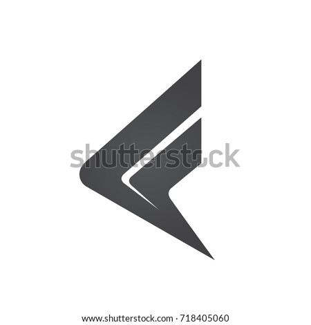Vector Black Arrow Initial F Logo เวกเตอร์สต็อก 718405060 - Shutterstock