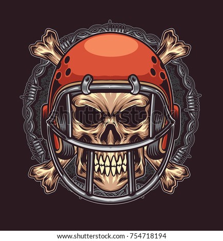 Football Skull Stock Images, Royalty-Free Images & Vectors | Shutterstock