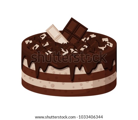 Cartoon Chocolate Cake Stock Images, Royalty-Free Images & Vectors