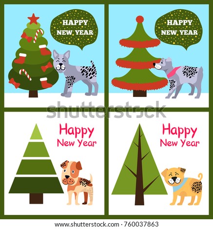 happy new year inscription on congratulation stock vector happy new year inscription on congratulation stock vector