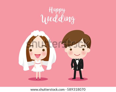 https://thumb1.shutterstock.com/display_pic_with_logo/170095400/589318070/stock-vector-cute-vector-couple-with-text-happy-wedding-vector-illustration-589318070.jpg