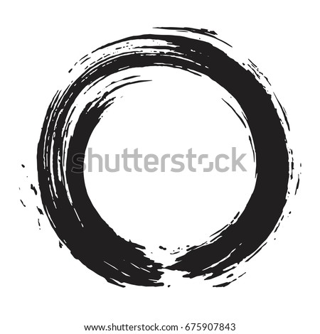 enso circle vector Vectors Images Images, Circle Brush Stock & Royalty Free