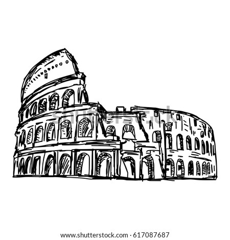 Colosseum Sketch Stock Images, Royalty-Free Images & Vectors | Shutterstock