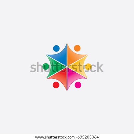 Team Teamwork Excited Employees Motivated People Stock Vector 557908270 ...