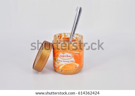 PUCHONG, MALAYSIA - 3, APRIL 2017 : Lady's Choice peanut butter. Lady's Choice is a product by Unilever, a British-Dutch company and the world's largest producer of food spread.