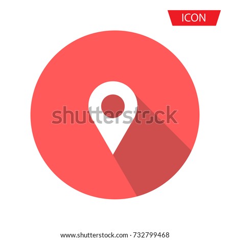 Location icon vector. Pin sign Isolated on background.